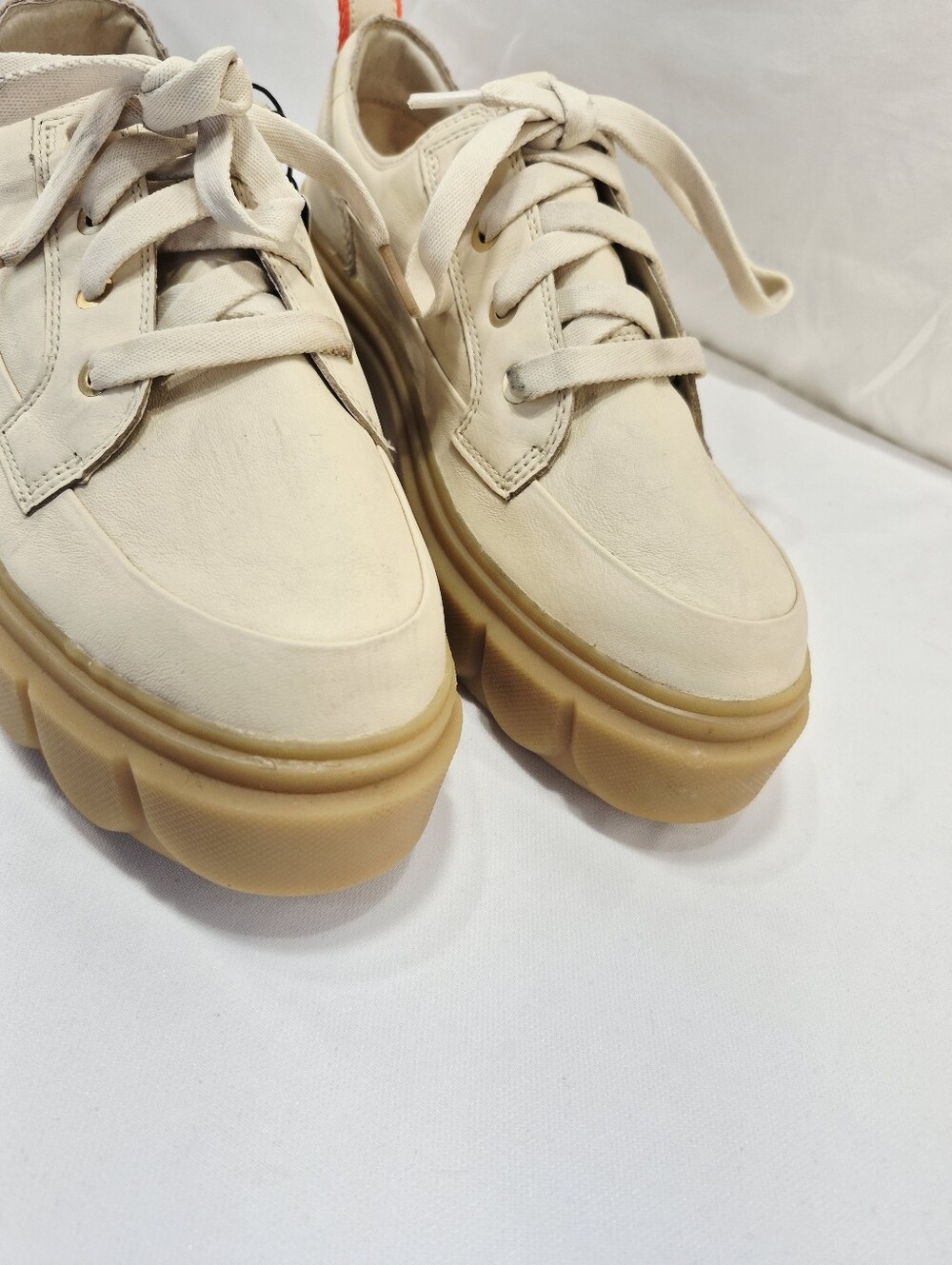Sorel Caribou X Cream Waterproof Leather Platform Shoes Women's 11M NWT - Picture 4 of 13